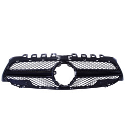 Grill compatible with Mercedes A class W177 V177 black with front camera