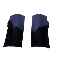 Diffuser compatibel met Mercedes CLA C118 X118 W118 AMG line dubbele zwarte uitlaatsierstu