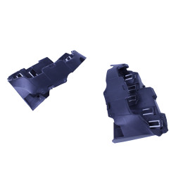 Diffuser compatibel met Mercedes CLA C118 X118 W118 AMG line dubbele zwarte uitlaatsierstu