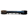 Diffuser for Mercedes CLA C118 X118 W118 AMG line double black exhaust pipes round