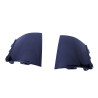 Diffuser compatibel met Mercedes A-klasse W177 hatchback 2019+ dubbele verchroomde ronde uitlaatuiteinden