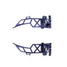 Diffuser compatibel met Mercedes A-klasse W177 hatchback 2019+ dubbele verchroomde ronde uitlaatuiteinden