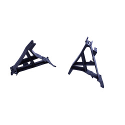 Diffuser compatibel met Mercedes A-klasse W177 hatchback 2019+ dubbele verchroomde ronde uitlaatuiteinden