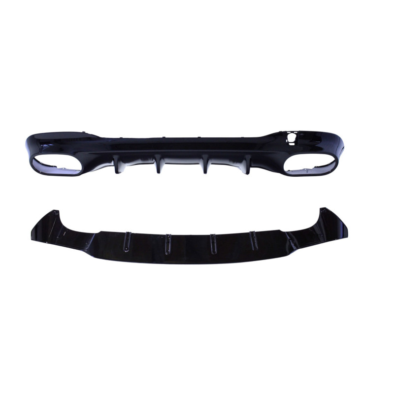 (PART) Diffuser for Mercedes CLA X118 W118 double round (PART) Diffuser for Mercedes CLA X118 W118 double round