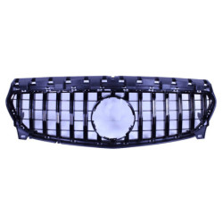 Grill for mercedes-benz w117 cla-class facelift black