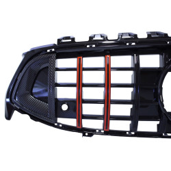 Grill compatible with Mercedes CLA C118 Panamericana GT ROCKET CARBON + RED