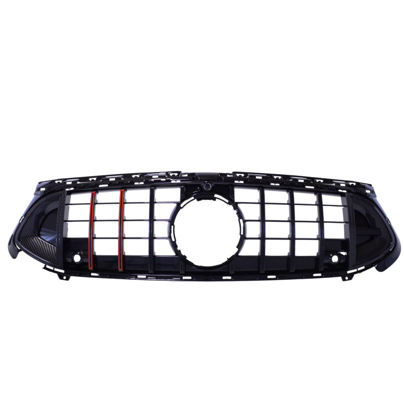 Grill compatible with Mercedes A Class V177 Saloon W177 Hatchback Facelift GT ROCKET CARBON+RED Grill compatible with Mercedes A Class V177 Saloon W177 Hatchback Facelift GT ROCKET CARBON+RED
