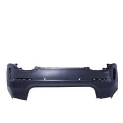 Rear bumper with diffuser matching Mercedes A-Class W177 Hatchback with black exhaust trim pieces