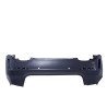 Rear bumper with diffuser matching Mercedes A-Class W177 Hatchback with black exhaust trim pieces