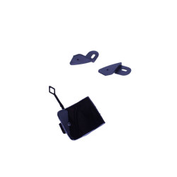 Diffuser compatible with Mercedes CLA C118 X118 W118 AMG line black exhaust pipes round