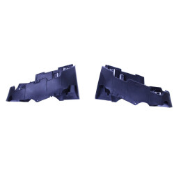 Diffuser compatible with Mercedes CLA C118 X118 W118 AMG line black exhaust pipes round