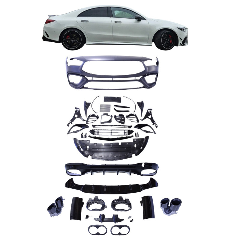 Bodykit kompatibel mit Mercedes CLA C118 W118 X118 mit AMG Line Paket Bodykit kompatibel mit Mercedes CLA C118 W118 X118 mit AMG Line Paket