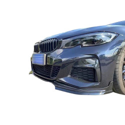 Frontspoiler compatible with BMW 3 Series G20 G21 Sedan Touring gloss black