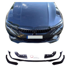 Frontspoiler compatible with BMW 3 Series G20 G21 Sedan Touring gloss black