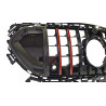 Grill compatible with Mercedes E Class W214 Panamericana GT ROCKET CARBON+RED