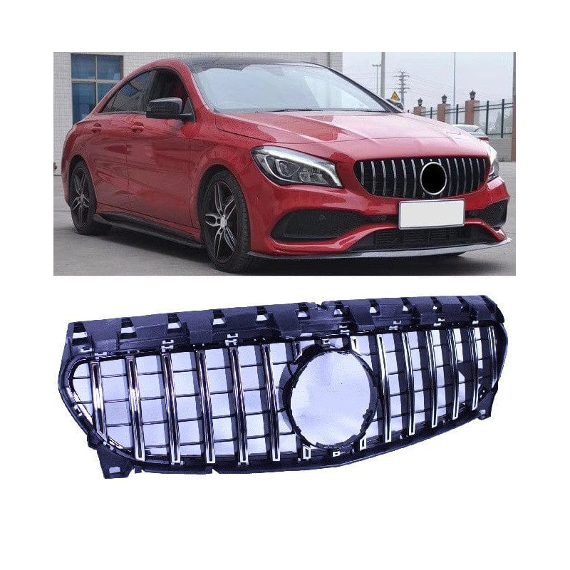 Grill kompatibel mit mercedes-benz w117 cla-klasse facelift chrom Grill kompatibel mit mercedes-benz w117 cla-klasse facelift chrom