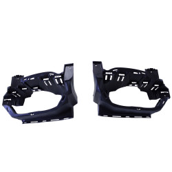 Rear bumper with diffuser matching Mercedes A-Class W177 Hatchback with black exhaust trim pieces