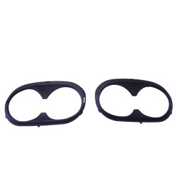 Heckstoßstange mit Diffusor passend zur Mercedes A-Klasse W177 Hatchback mit schwarzen Auspuffendrohren