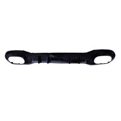 Pare-chocs arrière avec diffuseur assorti à la Mercedes Classe A W177 Hatchback avec sorties d'échappement noires