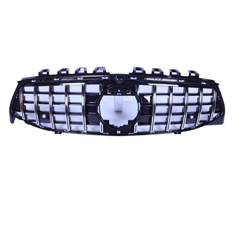 Grill compatible with mercedes w118 cla class black chrome with frontcamera (new manufacturer) Grill compatible with mercedes w118 cla class black chrome with frontcamera (new manufacturer)