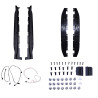 Sidesteps compatible with Mercedes GLE Coupe C167 black with light