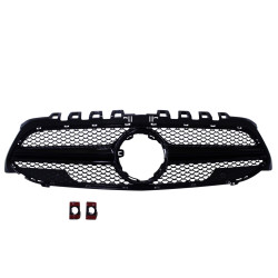 Grille compatible with Mercedes A class W177 V177 black (without camera)