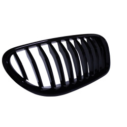 Grille rognons compatible avec BMW Série 6 F13 Coupé F12 Cabriolet F06 Gran Coupé noir brillant single bars