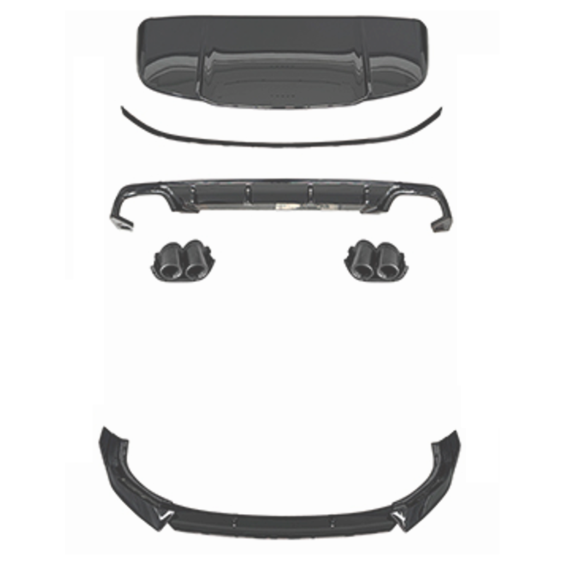 Bodykit compatibel met BMW X1 U11 M-Performance glanzend zwart