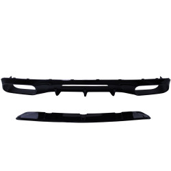 (PARTIE) Diffuseur avec embouts d'échappement noir brillant pour Mercedes CLS W218 new look