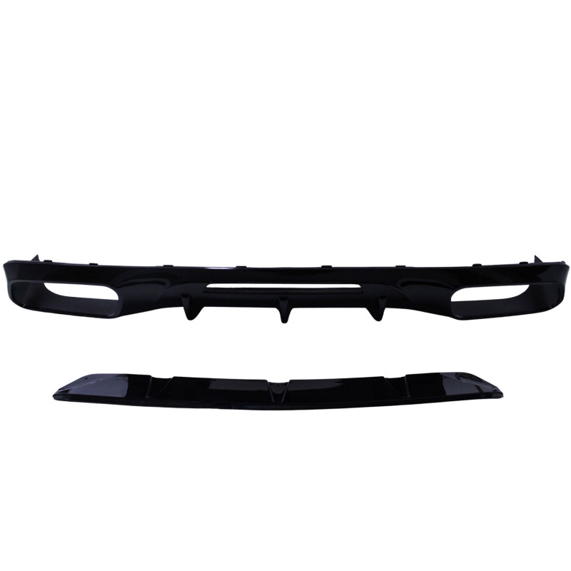(PARTIE) Diffuseur avec embouts d'échappement noir brillant pour Mercedes CLS W218 new look
