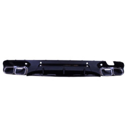 Diffusor kompatibel mit mercedes cls c257 doppelauspuff zierleiste chrom
