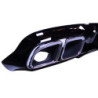 Diffusor kompatibel mit mercedes cls c257 doppelauspuff zierleiste chrom