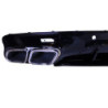 Diffusor kompatibel mit mercedes cls c257 doppelauspuff zierleiste chrom