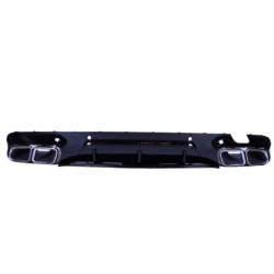 Diffusor kompatibel mit mercedes cls c257 doppelauspuff zierleiste chrom