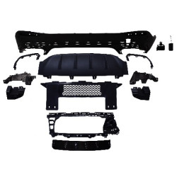 Diffusor kompatibel mit Mercedes GLC SUV X254 Chrom quadratische Auspuffrohre