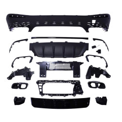 Diffusor passend bij Mercedes GLC 63 AMG SUV X254 zwart