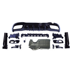 Diffusor compatibel met Mercedes W206 C63 zwart
